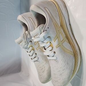 Asics EVORIDE 1012A677 WHITE/WHITE Women's Running Jogging Shoe Size 8